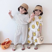 돌 아기상하복 여아 남아 유아 아동 봄 여름 플리츠 도트 상하세트