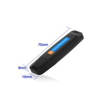 녹음기 미니녹음기 전문 충전식 u 디스크 휴대용 usb 디지털 오디오 보이스 레코더 딕 터폰 활성화 레코더 최대 32gb, 검은색