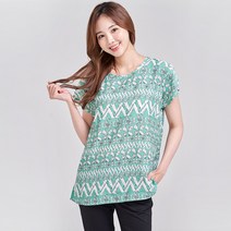 이라인 1412 그린인견 롱티셔츠 민트 (~2XL)