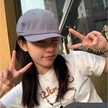 빈티지 워싱 뒷끈포인트 커플모자 숏캡 남녀공용 워싱모자 볼캡 캠프캡 기본모자 커플템 4컬러