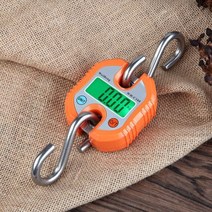 미니 크레인 저울 휴대용 전자 산업용 매달림 150kg 50g Electronic Hanging Scales Double Precision Loop Steel Hook 디지털 We, Orange