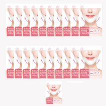 로로스키니 하이드로겔 프리미엄 브이라인 팩 20매+2 턱 v 리프팅 라인 마스크 패치 1일1팩 팔자주름 넥 기타패치, 1, 21팩(팩당1입)