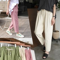 하늘바라기 여성용 빅바비 루즈 배기 팬츠