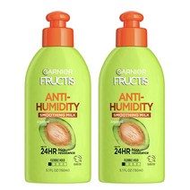 가니에르 Garnier Fructis Style 습기 스무딩 밀크 모든 모발 타입 매끄러움 149.9ml5.1온스 2팩, Sleek_5.1 Fl Oz (Pack of 2)