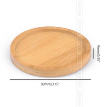 우드트레이 카페 나무쟁반 월넛 사각 원목 트레이 1pc 14 디자인 꽃 냄비 홀더 다육 분재 패드 대나무 트레, 02 8x8cm