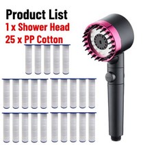 샤워기헤드 필터 욕실용 고압 샤워 헤드 세트 조절 가능한 강우 욕실, Shower Head sets_13