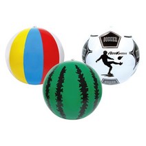 위니코니 비치발리볼 색공/수박/축구 40 물놀이 용품 비치볼 공 유아동 주니어 성인용 워터밤 축제 계곡 바다 캠핑, 수박공