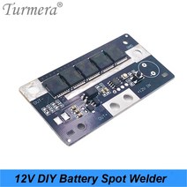 Turmera 12V 스폿 용접기 컨트롤러 BMS 18650 26650 32700 DIY 배터리 납땜 0.15mm 및 펜과 팩 사용