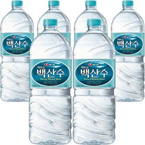 생수 백산수 2L x 6개 백두산 깨끗한물