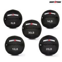 [바디스톤] 월볼 크로스핏 트레이닝 지름34cm 웨이트볼, 30LB(약 13.6kg), 1개