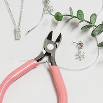 핑크 주얼리니퍼 펜치 뺀찌 주얼리 만들기 비즈공예 도구 오링반지세트