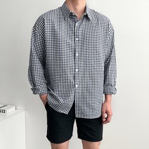 남자 데일리 체크 셔츠 남방 봄 여름 코디 캐주얼 데일리 와이셔츠 옷