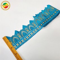 인도원단 수놓은 레이스 패브릭 DIY 바느질 의류 트림 액세서리 인도 여성 공예품에 대한 리본, 23 as picture