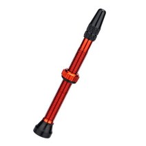 GHSHOP 자전거 튜브리스 프레스타 에어 밸브 스템 구리 튜브리스 프레스타 밸브 스템 도로 자전거용 값 캡이 있는, 40mm 60mm, 알류미늄, 레드 60mm