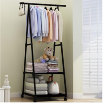 티피 A형 행거 수납선반 고급 스탠드행거MX2527, 블랙