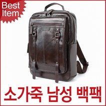 블루캣츠 8940 몬타나블루 천연소가죽 남성 백팩