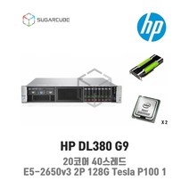 중고서버 딥러닝 HP DL380 G9 E5-2650v3 2P 128G 테슬라 Tesla P100 1 8 SFF 점검완료 재고보유