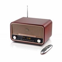 브리츠 BZ-T7800 Antique Audio 올인원 블루투스 스피커 CD플레이어, 우드