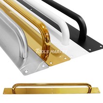 스텐 판손잡이 600mm 모음 색상선택 중문 목문 카페 미용실 병원 관공서 미시오 당기시오 미닫이 여닫이 고리형손잡이, 판손잡이 골드 (60X600)