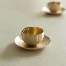 놋담 방짜유기 술잔 받침 1P, 단품없음