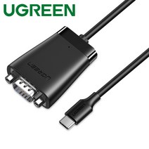 Ugreen U-70612 USB2.0 Type C to RS232 시리얼 컨버터(Prolific/1.5m), 용마쿠팡 본상품선택