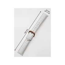 Perigaum Lederband 22 x 160 mm weiss 로즈 Schliesse LEDER020