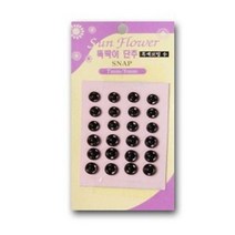 사이즈의 단추 썬플라워 두가지 24p 똑딱이, 원색