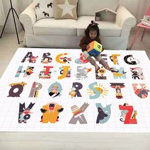 호랑이캐릭터 거실 러그 거실카페트 타이거러그 재미 있은 사자호랑이기린 깔개 부드러운 플란넬 3d 인쇄 깔개 응접실 매트 지역 깔개 미끄럼 방지 대형 카펫 깔개 장식 04