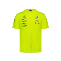 Mercedes AMG Petronas Formula One Team - 공식 포뮬러 1 상품 2022 팀 셋업 티셔츠 옐로우, Small