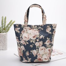 앤티크 플라워 목욕가방 - 4 color, 스카이블루