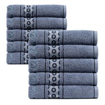 피에르가르뎅 캐슬 타월 선물세트 140g 30수 면사, 파랑, 10매입