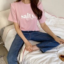 여자 미리 준비하는 봄 훈녀라면 필수 레터링 반팔티