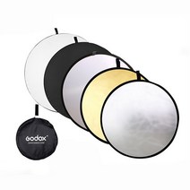 Godox-5 인 1 휴대용 접이식 조명 라운드 반사판 60cm/80cm/110cm/60x90cm/120cm, 03 60cm