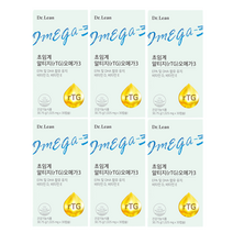 닥터린 초임계 알티지 rTG 오메가3 알파 30.21g, 30정, 6개