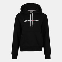 타미힐피거 여성용 로고 후드티셔츠 T14H0DGE BLK 블랙_NC