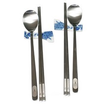 키친아트 레이저 상록수 수저세트 수저 2인조, 0개