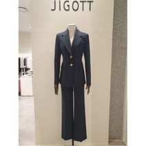[지고트] JIGOTT JL3E0JK11+JK3E0SL11 싱글 투버튼 자켓 벨티드 팬츠 세트