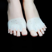 앞꿈치 패드 발바닥 보호대 구두 쿠션 새로운 1 쌍 실리콘 앞발 발가락 분리기 외반증 교정기 발 관리 도구 재활 실리카 안창