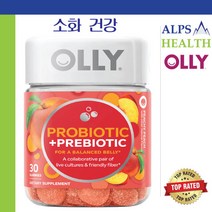 올리 프로바이오틱 프리 바이오틱 젤리 30구미 / Olly Probiotic Prebiotic Peachy Peach Peachy Peach 30 Gummies Exp. 08/23, 2개