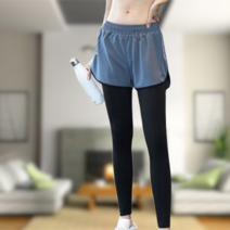 Y존 힙 커버 스포츠 레깅스 반바지 일체형
