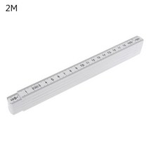 측량 1M 2M 10 부품 접이식 목수 자 경량 컴팩트 측정 스틱 슬라이드 목공용 접기, 02 2M