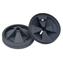 Huante 2Pcs 실리콘 폐기물 처리기 안티 튀는 커버 InSinkErator 음식물 쓰레기 처리기에 적합한 87mm 외경, 검은색