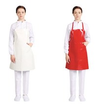 양면 방수 앞치마 식당 공방 주방 앞치마 고리형 소, 제이엔에스컴퍼니 화이트