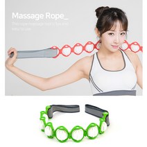 웰핑 집에서운동해 마사지 로프 롤링마사지로프, 그린