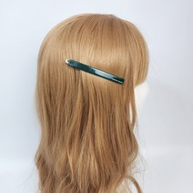 프랑스핀 호피 퓨어 8.5 cm 넓은 핀대 롱 헤어실핀 머리핀