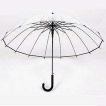블랙라인 투명자동우산 넓고튼튼한130CM 16살대튼튼한우산