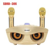 30W SD309 무선 스피커 블루투스 홈 가라오케 시스템 야외 휴대용 서브 우퍼 음악 사운드 박스 AUX TV 바, 04 SDRD-306 Golden, 1개
