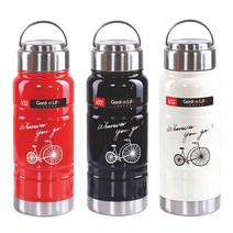 자전거 보온병 550ml, 레드