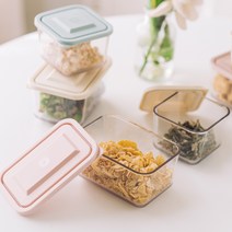 [네스틱] 에코볼 이유식용기 3개 세트 반찬용기, 정사각3P, 바닐라