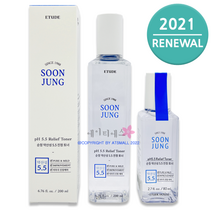 [에뛰드] 순정 약산성 5.5 진정 토너 200ml + 순정토너 80ml 증정, 순정 토너 200ml + 순정토너 80ml